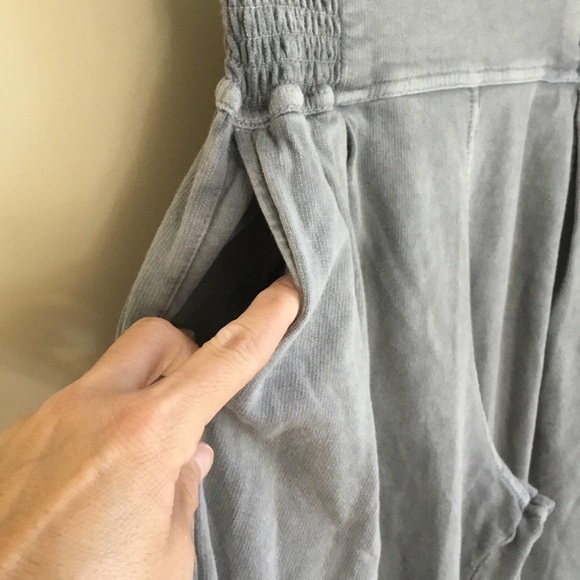 Free People One Billie Smocked Harem Billie Pants - Picture 6 of 11